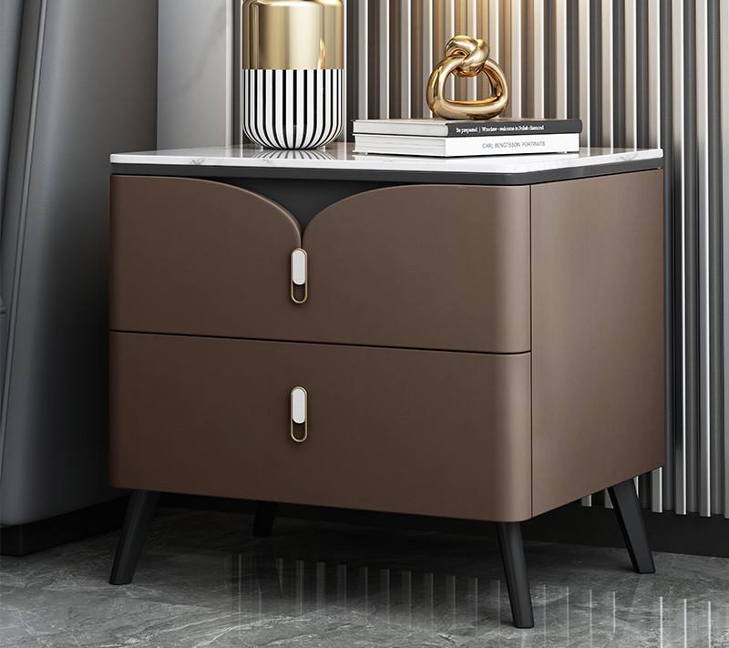 Modern Wood Bedroom Table Stand Set Bed Furniture
