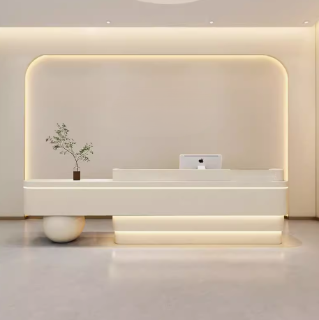 MDF Reception Desk – Contemporary Commercial Furniture - Image 3