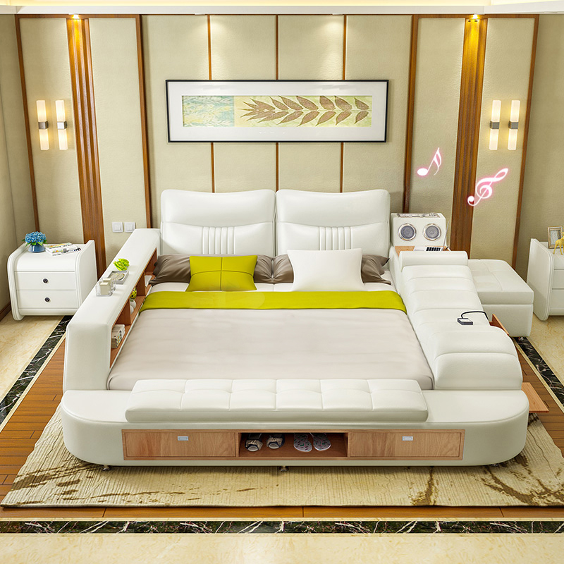 Luxury Smart Functional King Size Queen Headboard Beds - Image 3