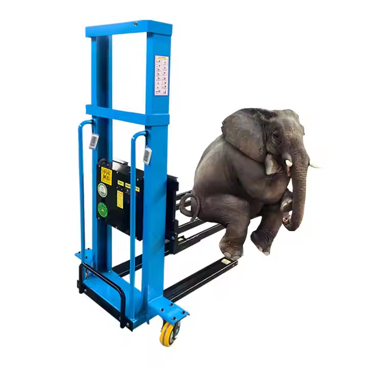 Portable Self-Loading Electric Stacker Forklift – 500 kg / 1000 kg - Image 4