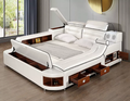 Smart Modern Bed Massage Audio Function King Storage Compartments