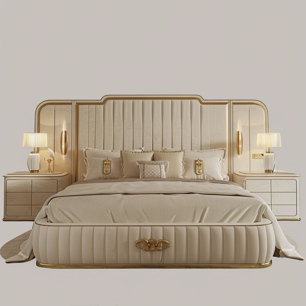 Fabric Bed Frame Up-holstered Double Size King - Image 3