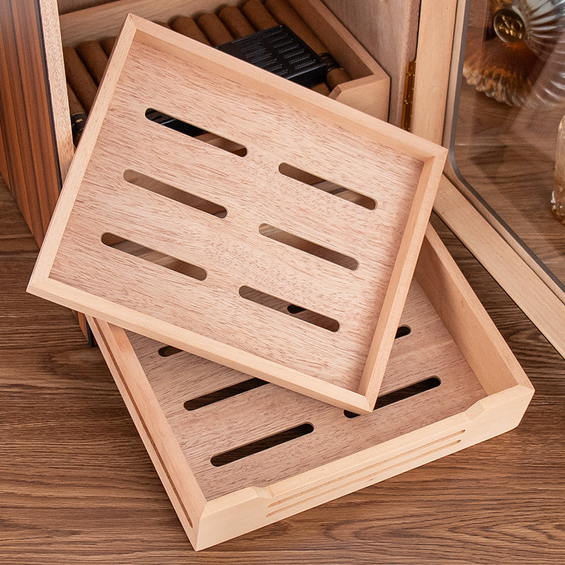 Luxury Portable LED Light Cigar Humidor - Image 2