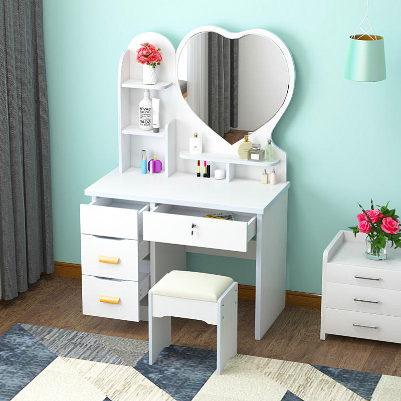 White Modern Vanity Dresser Set - Image 2