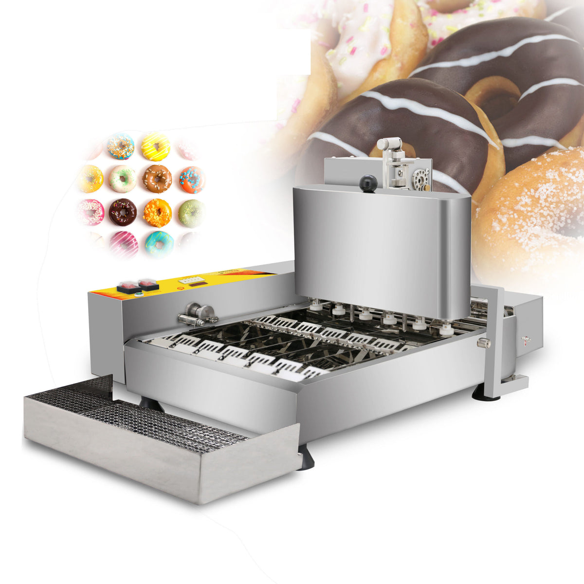 Commercial Fully Automatic Six-Row Mini Doughnut Machine - Image 4