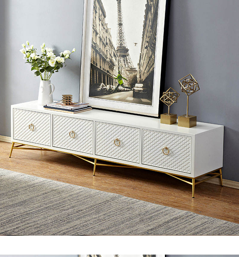 Simple Luxury Living Cabinet French Room Art Shell - Image 2