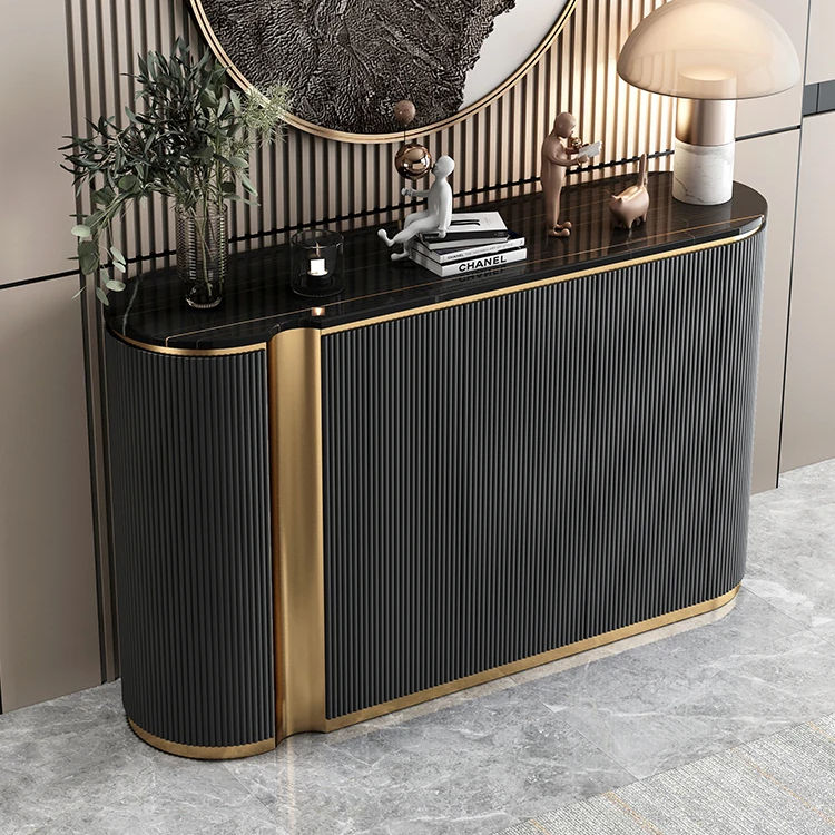 Modern Luxury Gold Cabinet Side Magtme Sideboard Dining Room Furniture - Image 2
