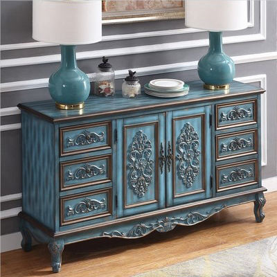 Living Bedroom Kitchen Console Table Cabinet Retro Room Wooden Entryway - Image 2