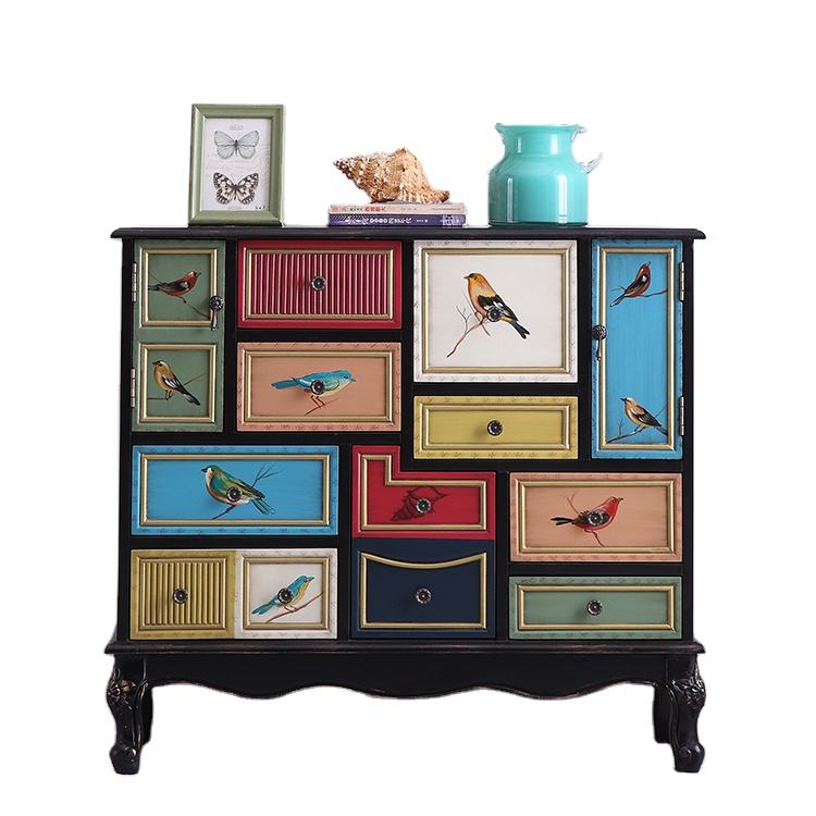 Smart Living Cabinet Multi-color Combination Drawer Room - Image 2