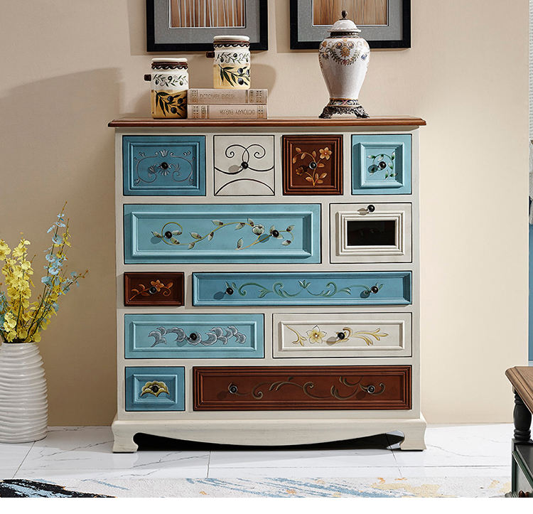 Wood Home Living Cabinet Wholesale Room Furniture Side - Image 2