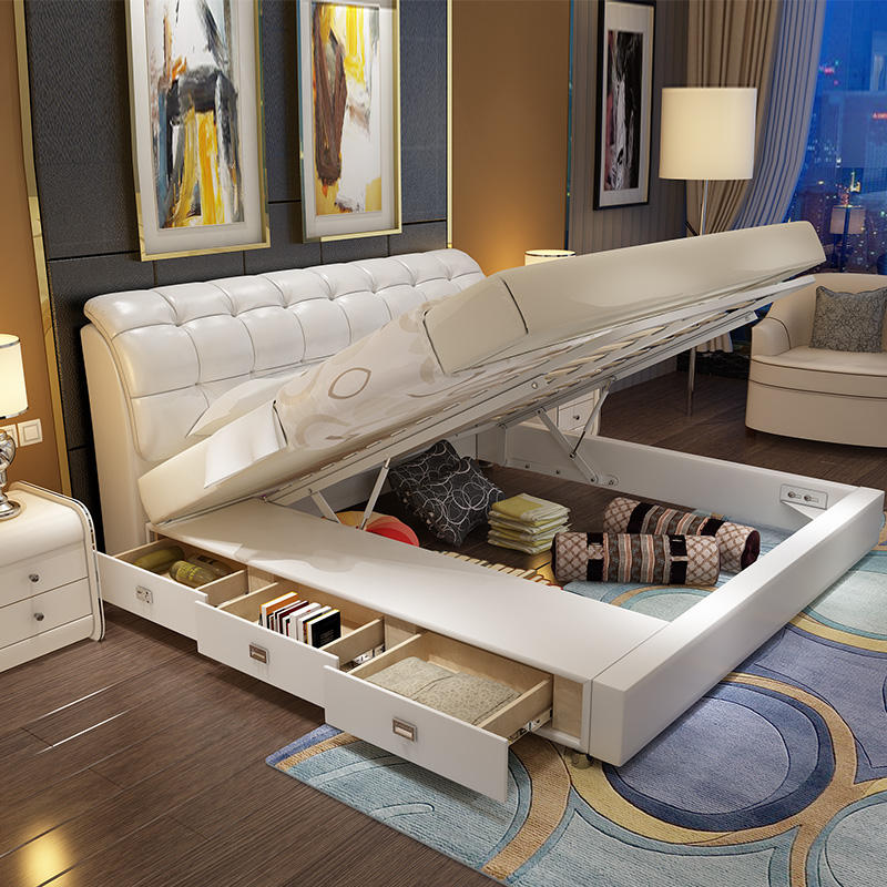 Luxury Modern Leather Bed Double 1.8m King Size - Image 2