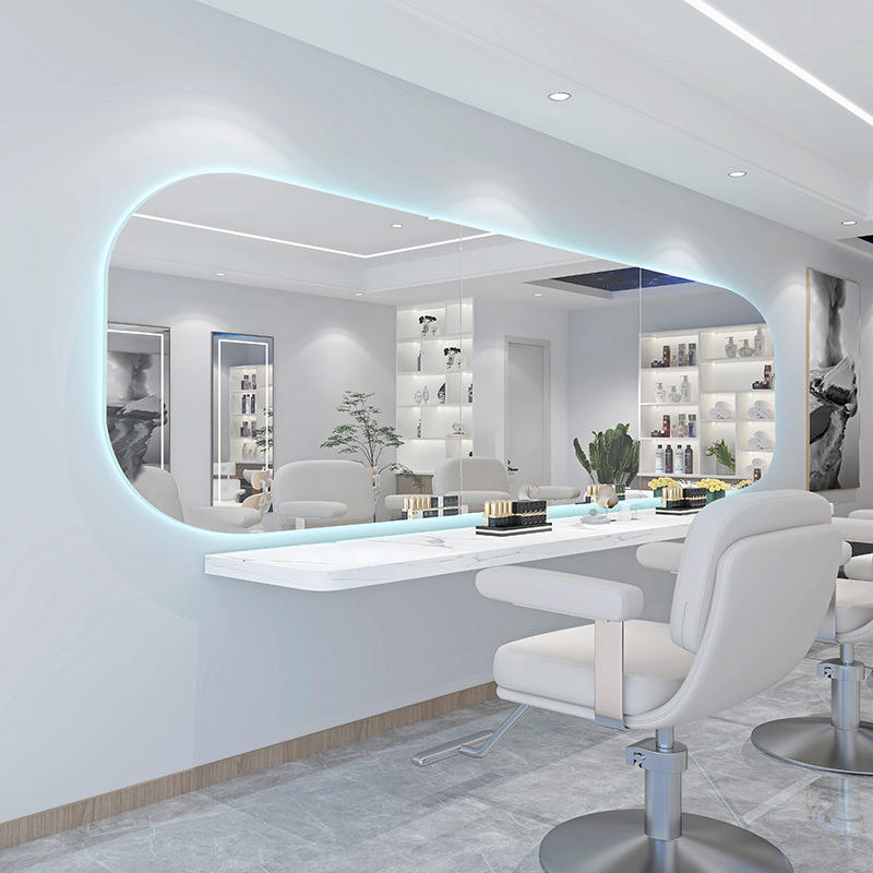 Salon Mirror High-end Hair Special Led Light Horizontal Hanging - Image 2