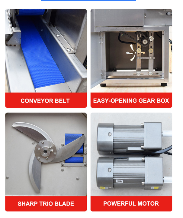 CHD-20 Commercial Multifunctional Vegetable and Fruit Cutting Machine – 120–350 kg/h - Image 4