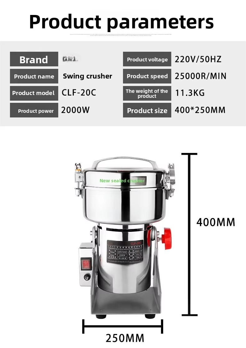 1000g High-Speed Grain & Spice Grinder - Image 5