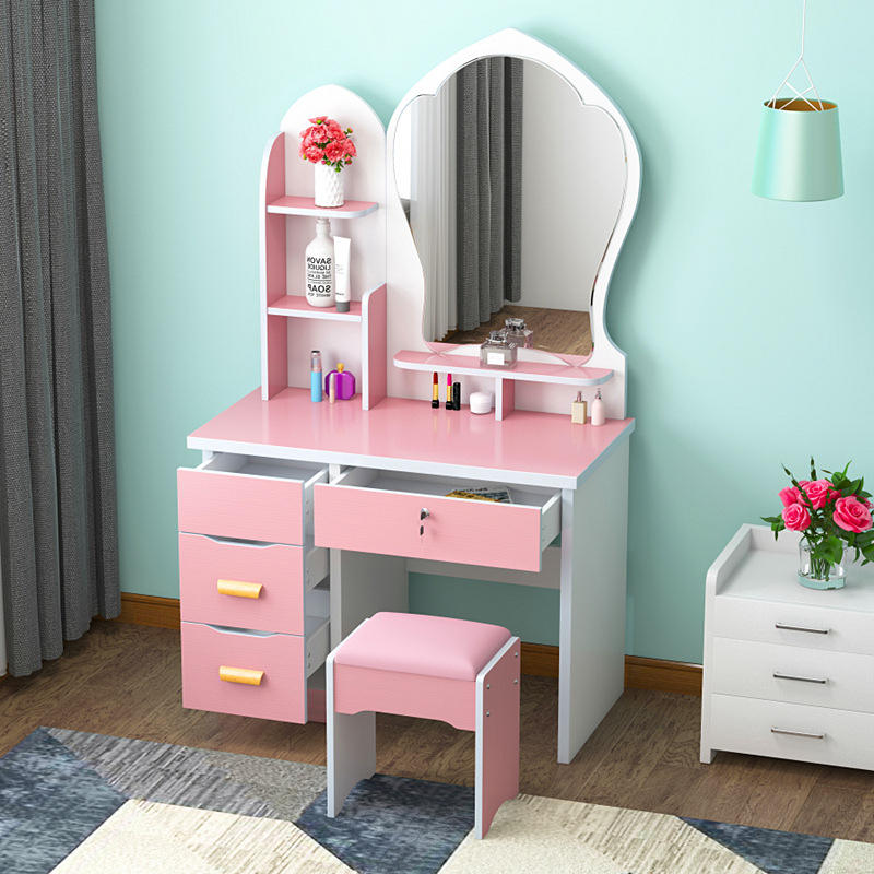 White Modern Vanity Dresser Set - Image 3