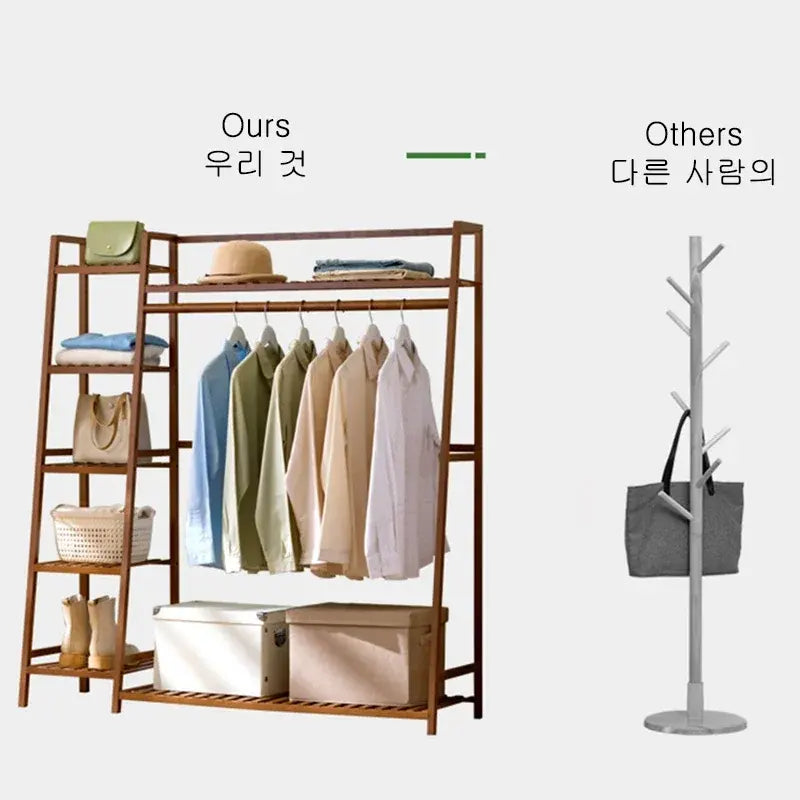 Rack 80x40x140cm Wardrobe Clothes Heavy Duty Garment Hanging Freestanding Clothing - Image 3
