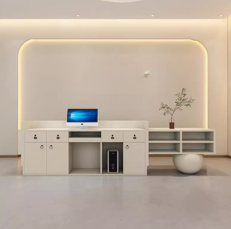 MDF Reception Desk – Contemporary Commercial Furniture - Image 4