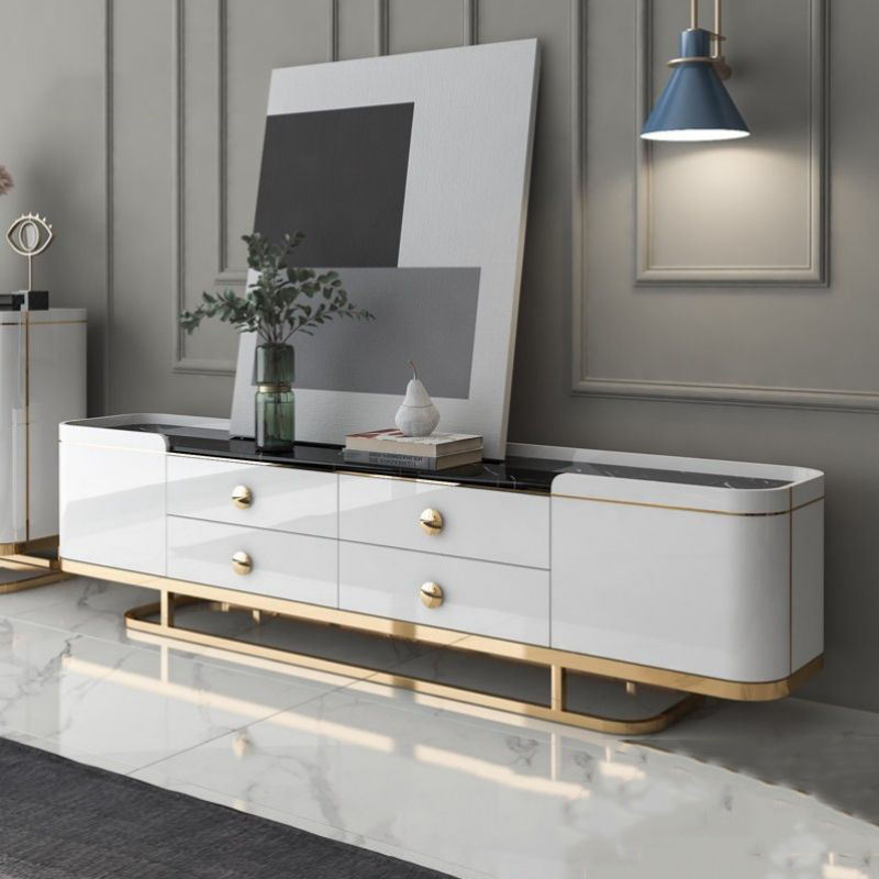 Modern Living Cabinet Spacious Wooden Drawers Style Room Decor - Image 3