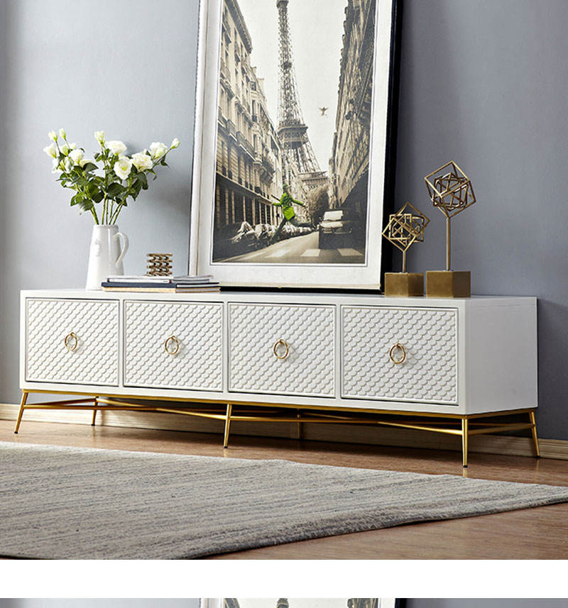 Simple Luxury Living Cabinet French Room Art Shell - Image 3