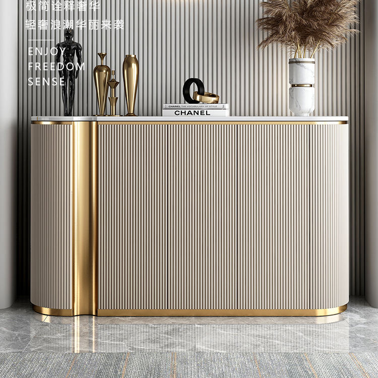 Modern Luxury Gold Cabinet Side Magtme Sideboard Dining Room Furniture - Image 3
