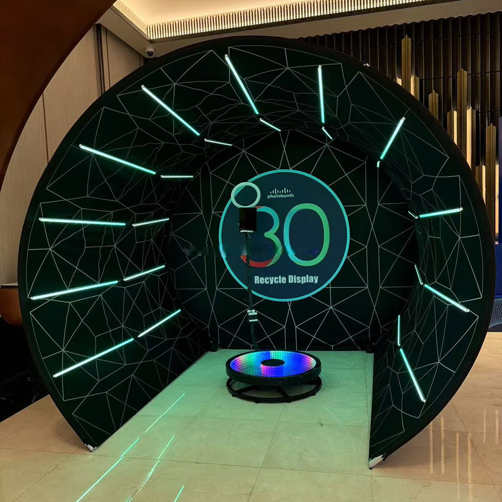 Portable LED Photo Booth Backdrop Enclosure