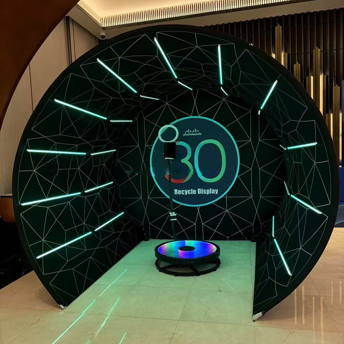 Portable LED Photo Booth Backdrop Enclosure