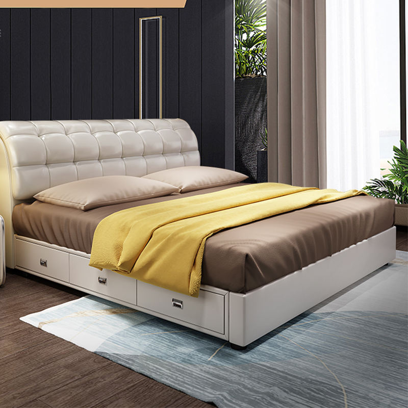 Luxury Modern Leather Bed Double 1.8m King Size - Image 3