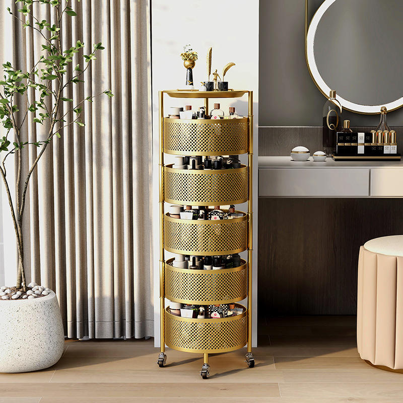 Gold Makeup Salon Cart Trolley Tiers Pedicure Spa Nail - Image 4