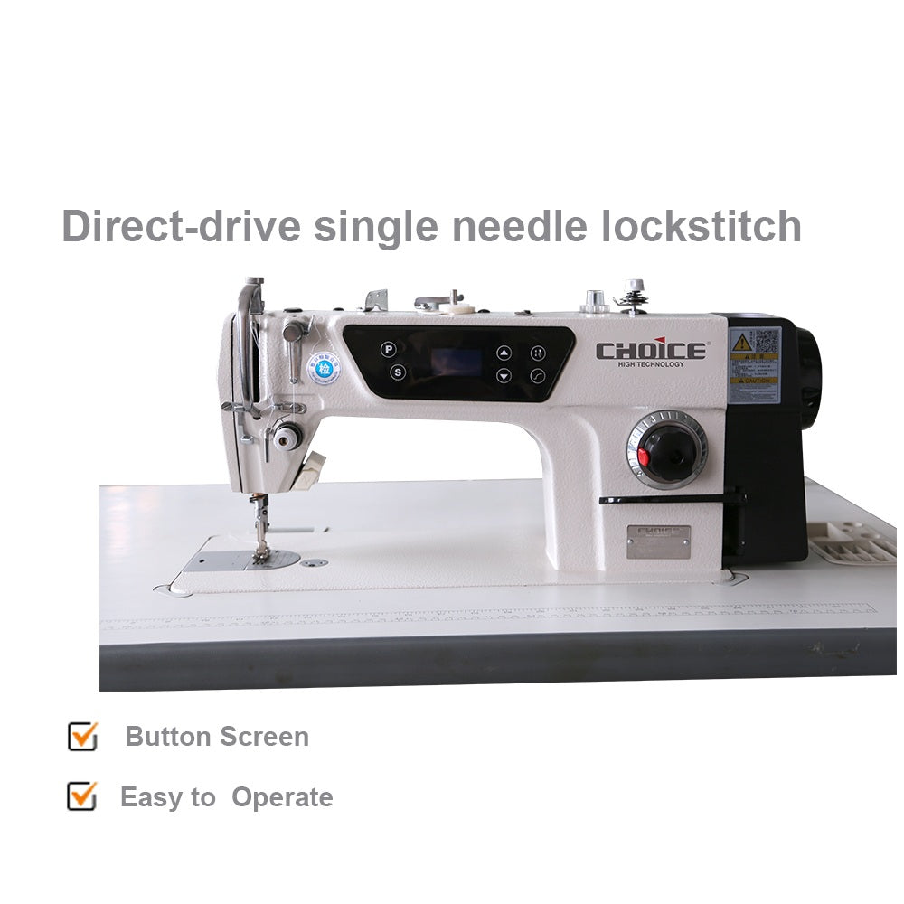 GC8800D Direct Drive Lockstitch Sewing Machine Single Needle Automatic Button Screen for Industrial Use 220V for Woven Fabrics - Image 3