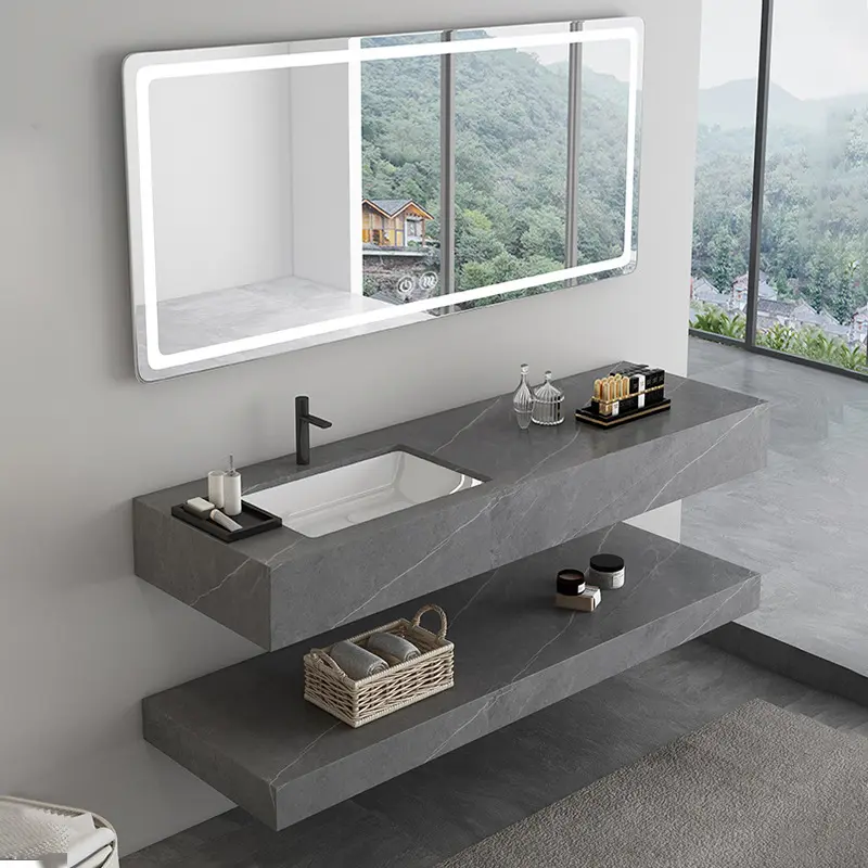Smart Bathroom Mirror Cabinet And Basin