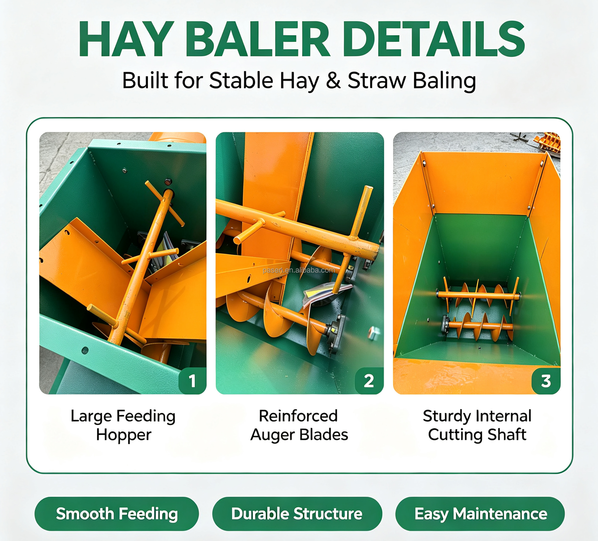 Hydraulic Corn Silage & Green Fodder Baler Machine - Image 3