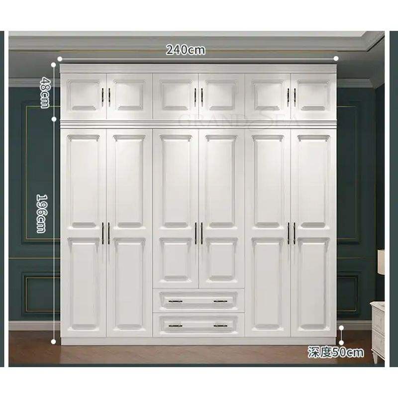 Bedroom Wardrobe Wooden Cabinet - Image 4