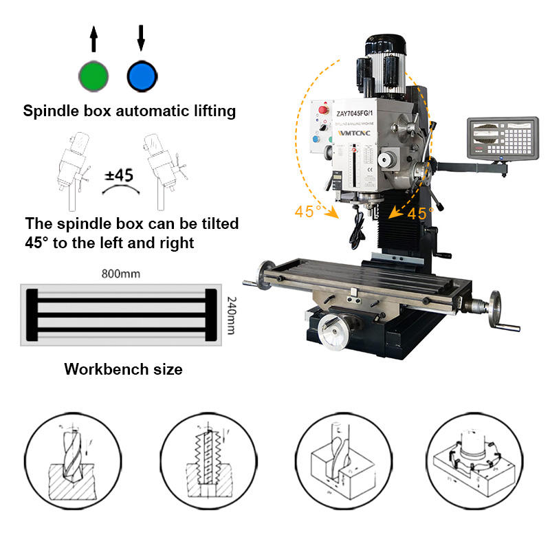 High Quality Metal Machine Zay7045fg/1 Mini Benchtop Type Manual - Image 2