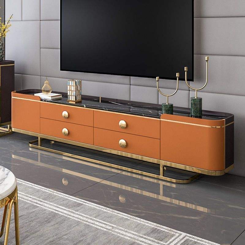 Modern Living Cabinet Spacious Wooden Drawers Style Room Decor - Image 4