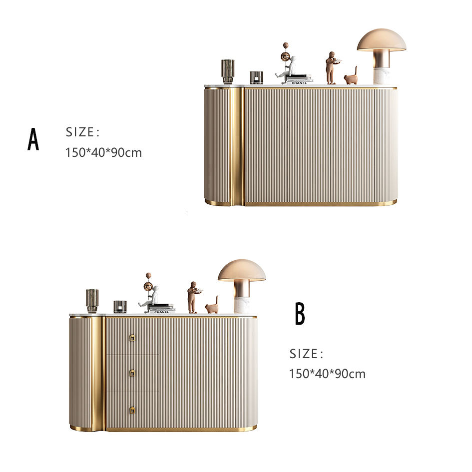 Modern Luxury Gold Cabinet Side Magtme Sideboard Dining Room Furniture - Image 4
