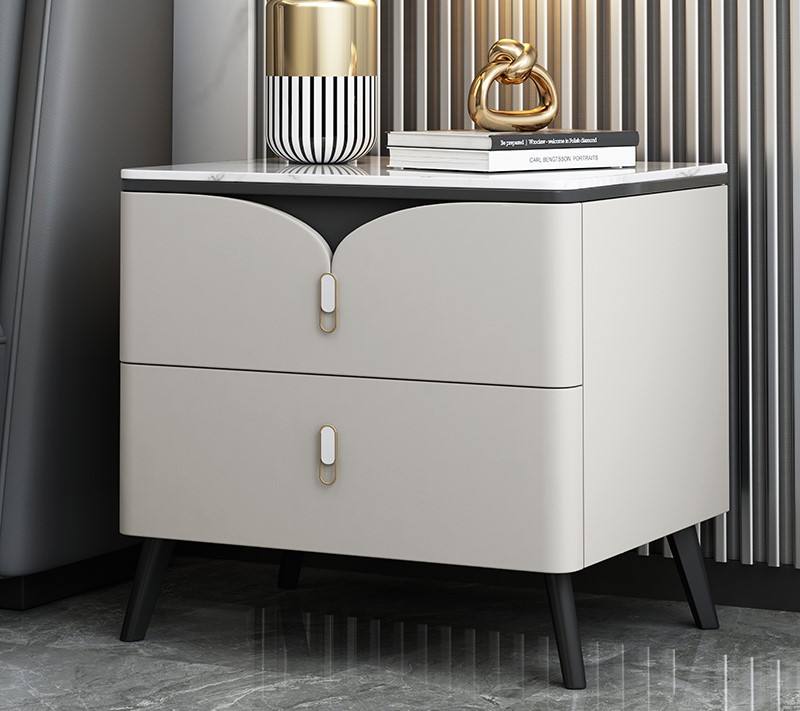 Modern Wood Bedroom Table Stand Set Bed Furniture - Image 3