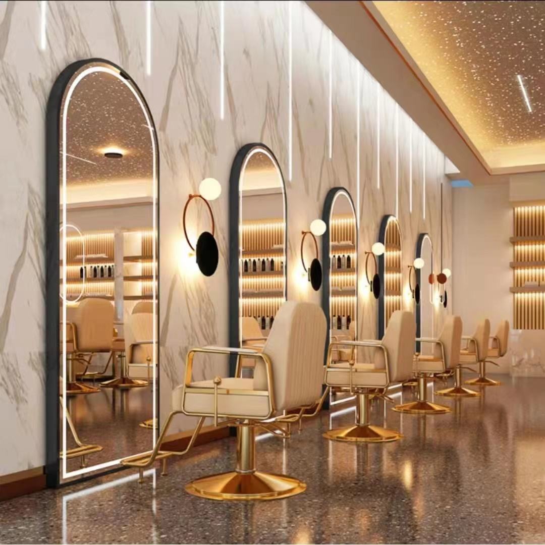 Luxury Barber Cabinet Mirror Kelly Sales Factory Design Floor Light - Image 4