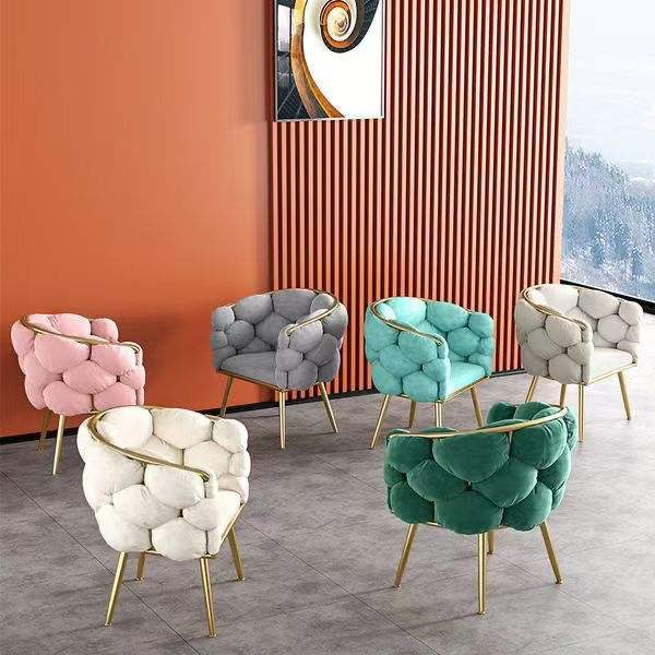 Luxury Modern Metal Salon Living Home Chair Sofa - Image 4