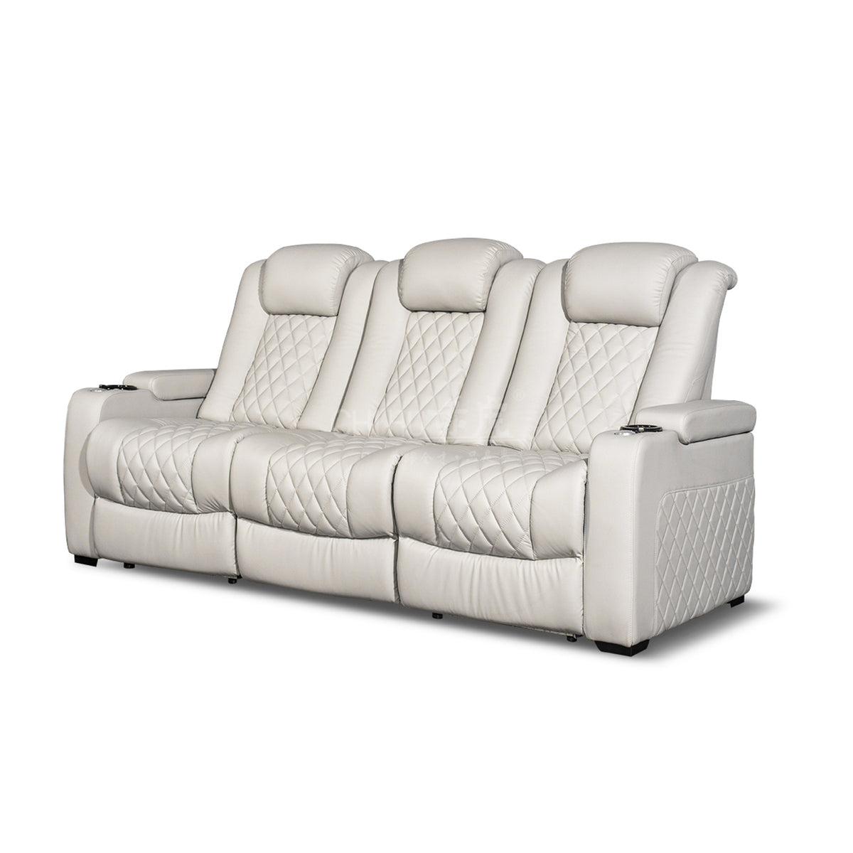 White Color 3-seater Electric Cinema Sofa for Home Theater Furniture