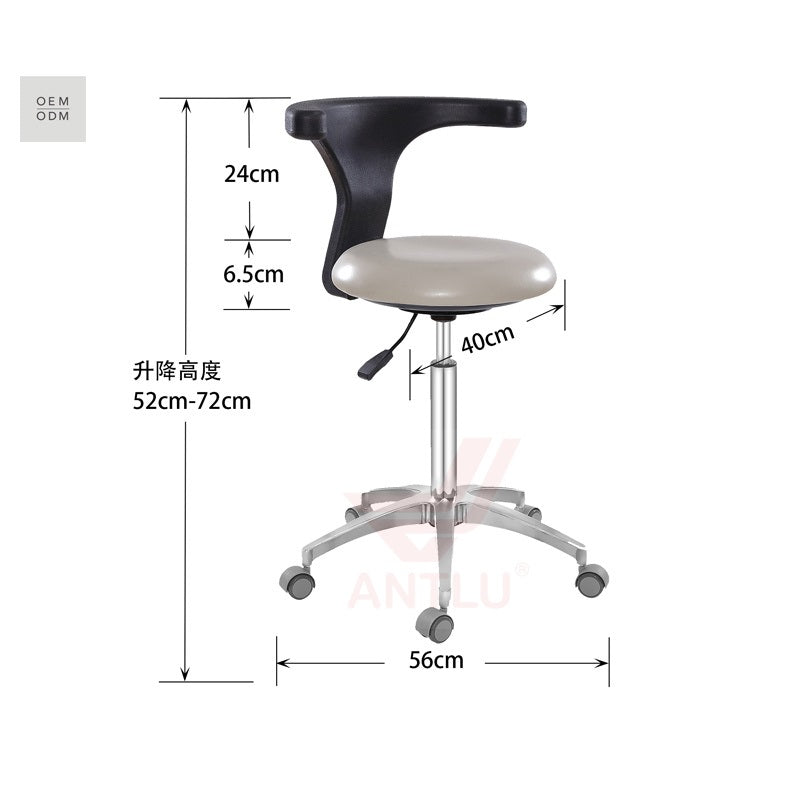 Ergonomic Swivel Stool with Backrest – Adjustable Height - Image 4
