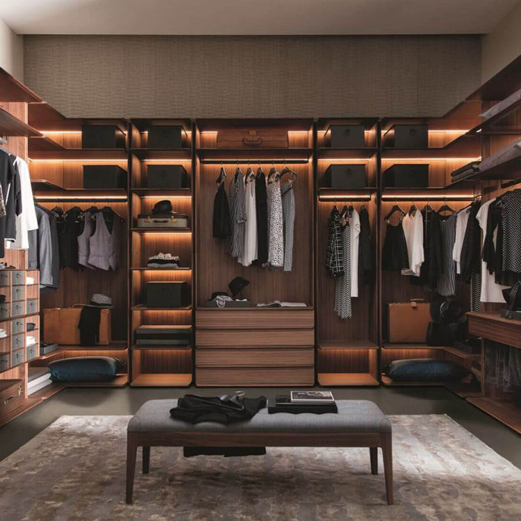 Wooden Wall Wardrobe 5 Door DIY Walk In Closet - Image 5