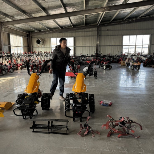 10HP Diesel Walking Tractor with Tiller & Plough - Image 2