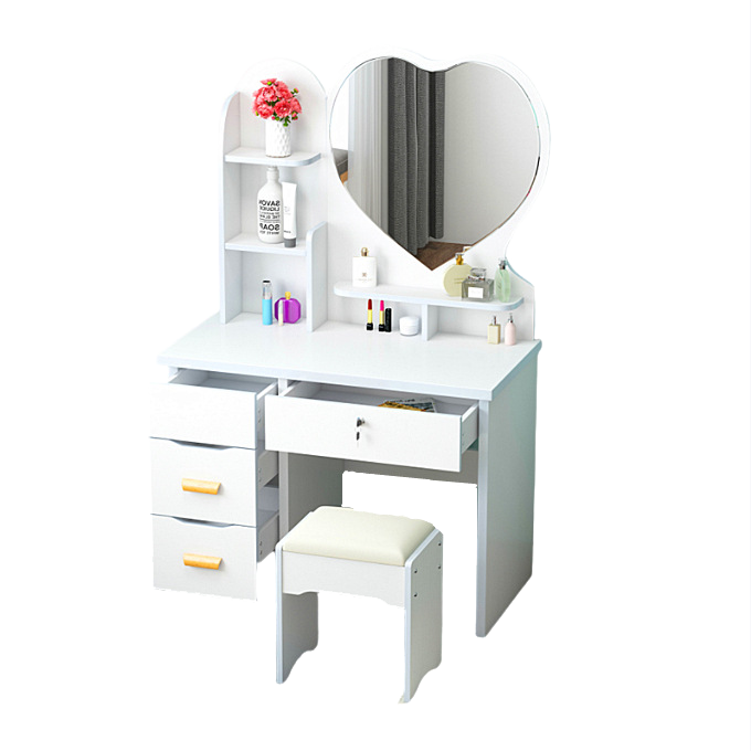 White Modern Vanity Dresser Set - Image 5