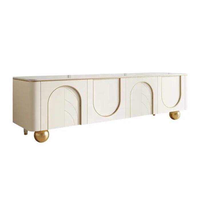 Modern Wood Living Bedroom Home Hotel Stand Console Cabinet 4-door - Image 5