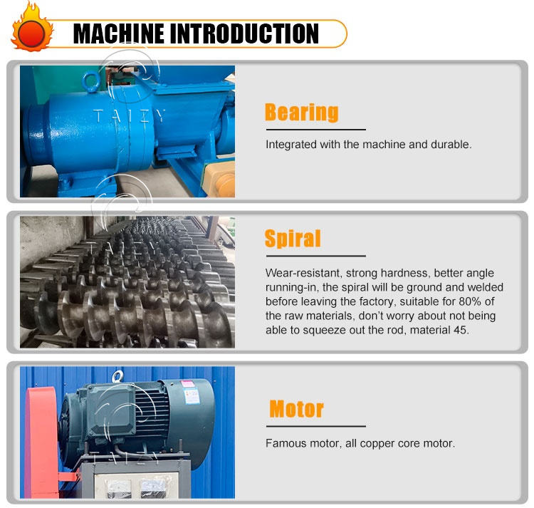 Wood Machine Automatic Biomass Briquette Press Extruder - Image 4