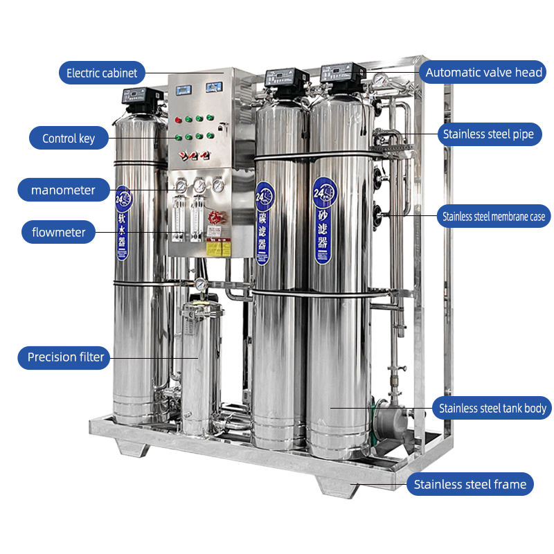 Industry250l Reverse Osmosis System 220v Water Purification Machinery Drink Tank With Pressure Tank - Image 5