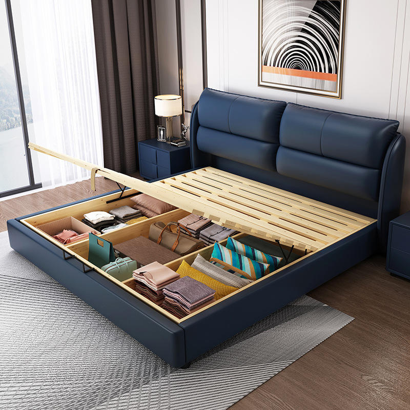 Luxury Modern Bedroom Bed Queen Size Furniture Double - Image 5
