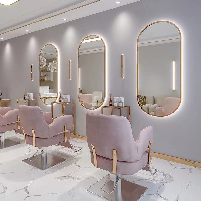 Luxury Barber Cabinet Mirror Kelly Sales Factory Design Floor Light - Image 5