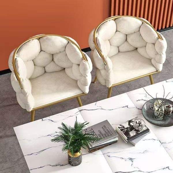 Luxury Modern Metal Salon Living Home Chair Sofa - Image 5