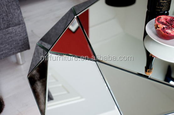 Modern Living Home Table Room Furniture Mirrored Diamond Shape Coffee - Image 6